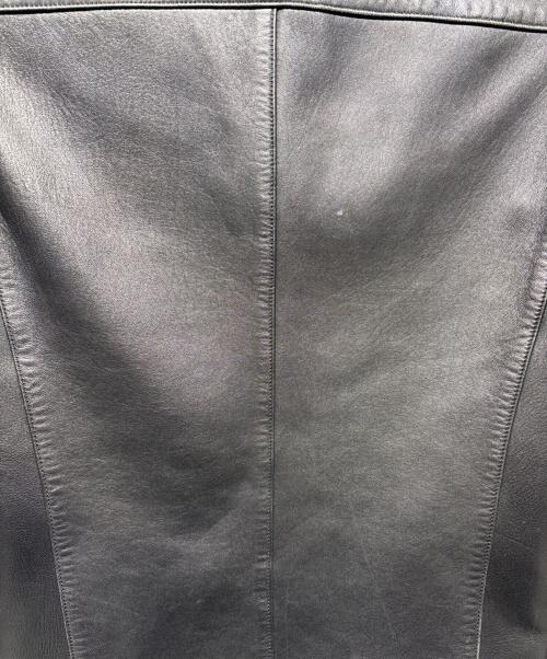 LIDnM（リドム）LIDnM (リドム) ラムレザーシングルライダースジャケット ブラック サイズ:Sの古着・服飾アイテム