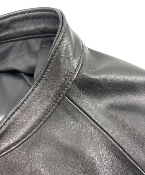 LIDnM（リドム）LIDnM (リドム) ラムレザーシングルライダースジャケット ブラック サイズ:Sの古着・服飾アイテム