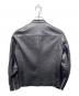 LIDnM (リドム) ラムレザーシングルライダースジャケット ブラック サイズ:S：6000円