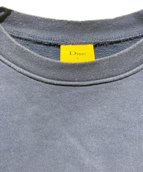 Dime（ダイム）Dime (ダイム) ワンポイントロゴ刺繍クルーネックスウェット ネイビー サイズ:Ｌの古着・服飾アイテム