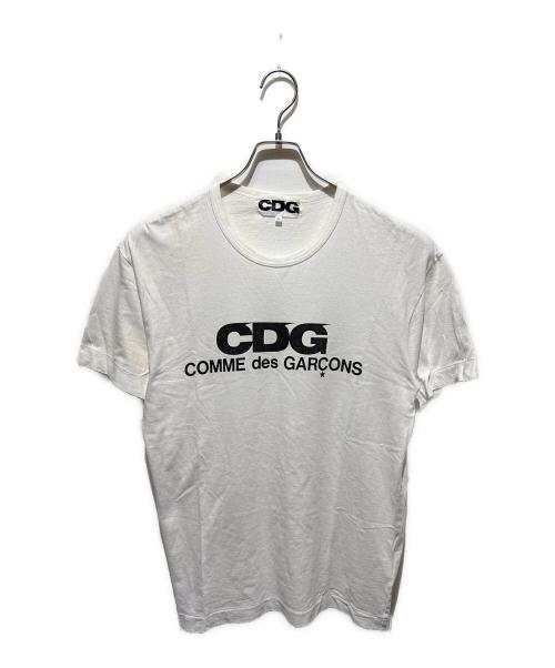 CDG（シーディージー）CDG (シーディージー) LOGO TEE ホワイト サイズ:ＸＬの古着・服飾アイテム