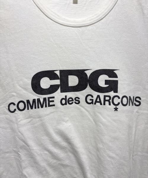 CDG（シーディージー）CDG (シーディージー) LOGO TEE ホワイト サイズ:ＸＬの古着・服飾アイテム