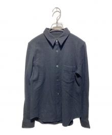 ROBE DE CHAMBRE COMME DES GARCONS（ローブドシャンブル コムデギャルソン）の古着「ウールレギュラーカラーシャツ」｜ブラック