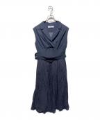 HER LIP TOハーリップトゥ）の古着「Classic Oxford Belted Dres」｜ネイビー