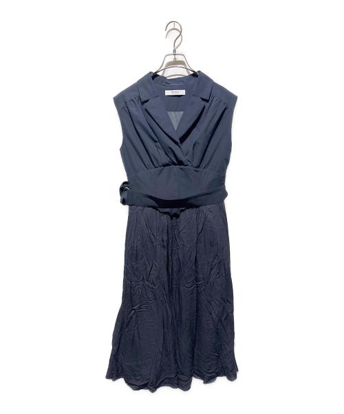 HER LIP TO（ハーリップトゥ）HER LIP TO (ハーリップトゥ) Classic Oxford Belted Dres ネイビー サイズ:Ｍの古着・服飾アイテム