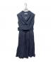HER LIP TO（ハーリップトゥ）の古着「Classic Oxford Belted Dres」｜ネイビー