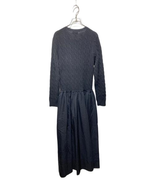 POLO RALPH LAUREN（ポロ・ラルフローレン）POLO RALPH LAUREN (ポロ・ラルフローレン) ケーブルニット マキシドレス ブラック サイズ:Ｍの古着・服飾アイテム