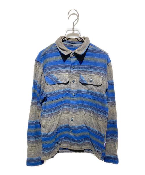 Patagonia（パタゴニア）Patagonia (パタゴニア) フィヨルド・フランネル・シャツ ネイビー×ブラウン サイズ:ＸＳの古着・服飾アイテム