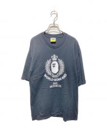 A BATHING APE（アベイシングエイプ）の古着「embroidered logo T-shirt」｜ブラック