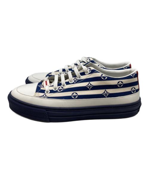 LOUIS VUITTON（ルイ ヴィトン）LOUIS VUITTON (ルイ ヴィトン) ステラー・ライン スニーカー ホワイト×ネイビー サイズ:37の古着・服飾アイテム