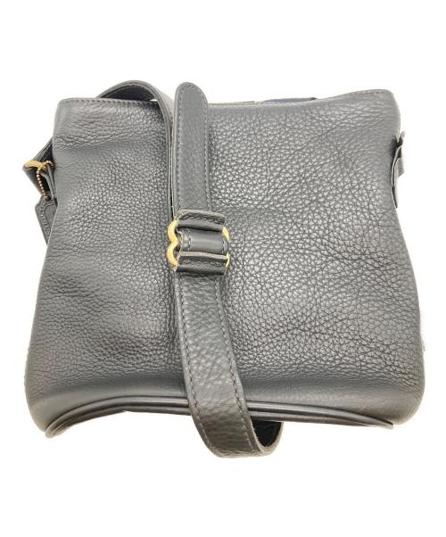 COACH（コーチ）COACH (コーチ) レザーショルダーバッグ ブラックの古着・服飾アイテム