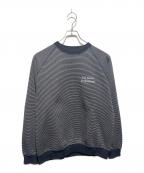 ENNOYエンノイ）の古着「BORDER CREW NECK SWEAT」｜ホワイト×ブラック