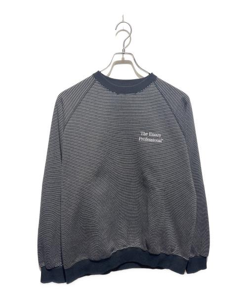 ENNOY（エンノイ）ENNOY (エンノイ) BORDER CREW NECK SWEAT ホワイト×ブラック サイズ:Ｌの古着・服飾アイテム