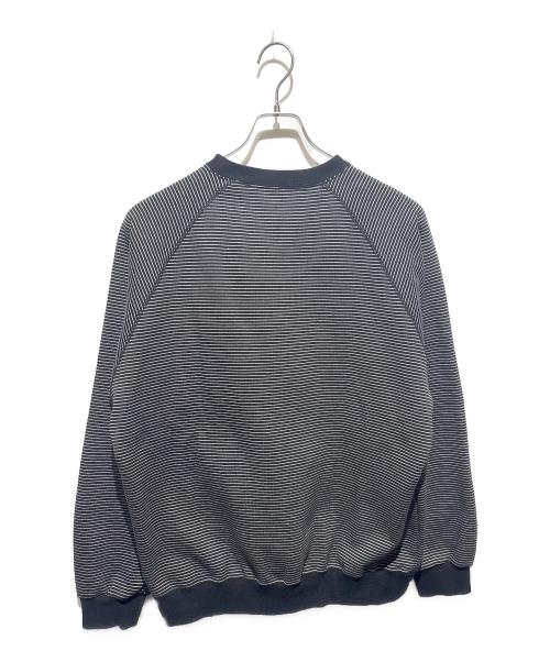 ENNOY（エンノイ）ENNOY (エンノイ) BORDER CREW NECK SWEAT ホワイト×ブラック サイズ:Ｌの古着・服飾アイテム