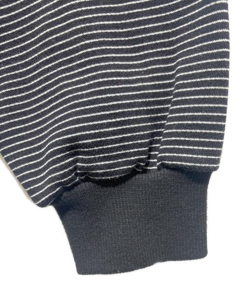 ENNOY（エンノイ）ENNOY (エンノイ) BORDER CREW NECK SWEAT ホワイト×ブラック サイズ:Ｌの古着・服飾アイテム