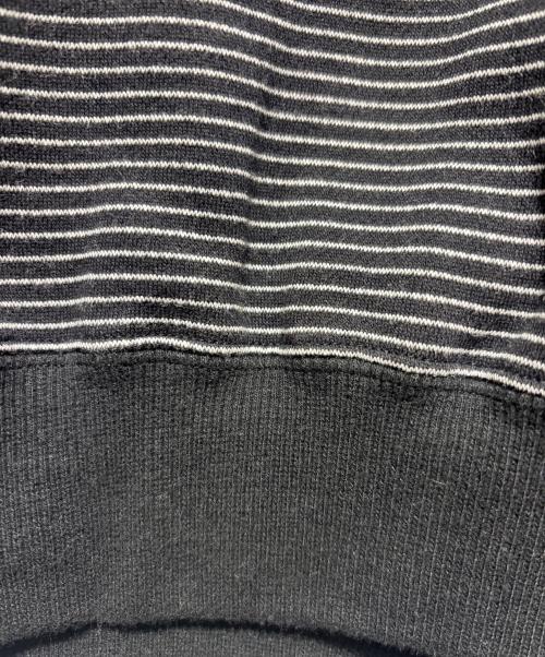 ENNOY（エンノイ）ENNOY (エンノイ) BORDER CREW NECK SWEAT ホワイト×ブラック サイズ:Ｌの古着・服飾アイテム