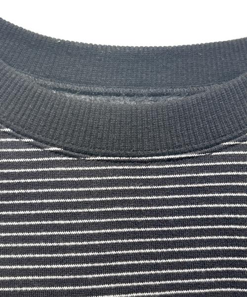 ENNOY（エンノイ）ENNOY (エンノイ) BORDER CREW NECK SWEAT ホワイト×ブラック サイズ:Ｌの古着・服飾アイテム