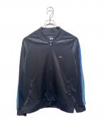 stussyステューシー）の古着「POLY TRACK JACKET」｜ブラック