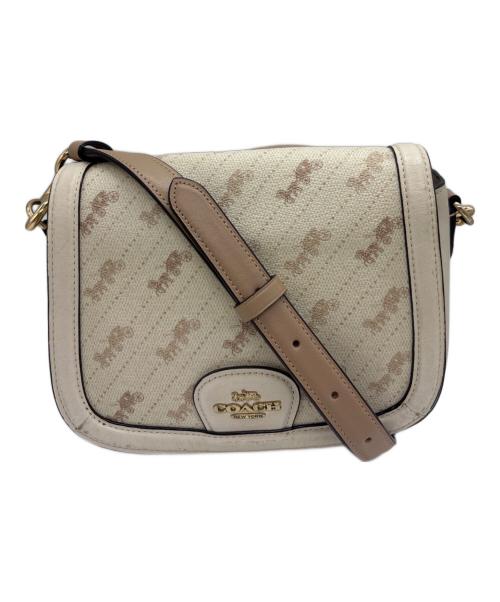 COACH（コーチ）COACH (コーチ) ホース アンド キャリッジ ショルダーバッグ ホワイトの古着・服飾アイテム