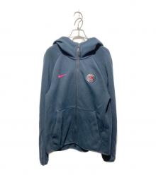 NIKE×Paris Saint-Germain（ナイキ×パリサンジェルマン）の古着「TEC FLEECE HOODIE/ジップパーカー」｜ブラック