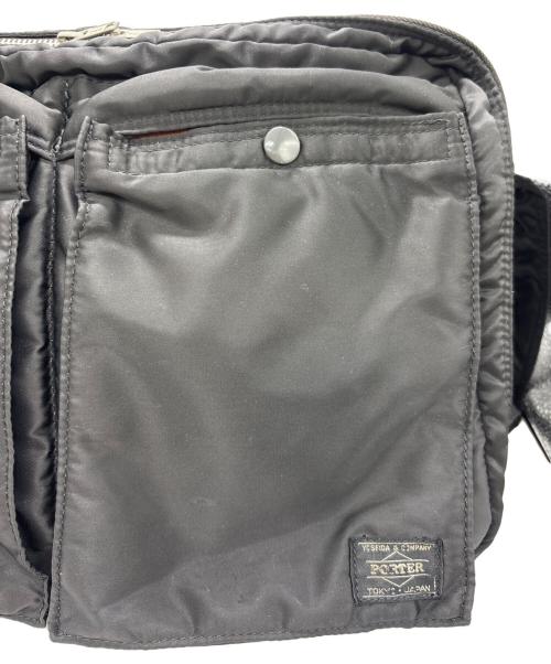 PORTER（ポーター）PORTER (ポーター) 2層デザインショルダーバッグ ブラックの古着・服飾アイテム