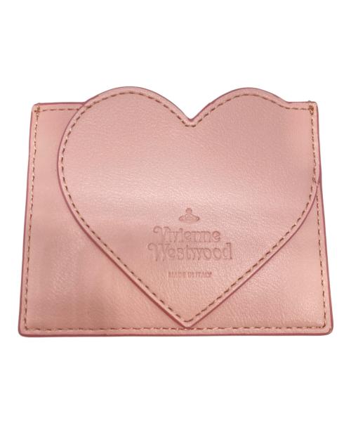 Vivienne Westwood（ヴィヴィアンウエストウッド）Vivienne Westwood (ヴィヴィアンウエストウッド) Pink Heart Card Holder ピンクの古着・服飾アイテム