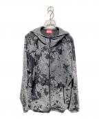 DIESELディーゼル）の古着「S-IRTA ジップパーカー」｜グレー×ブラック