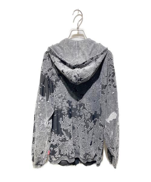 DIESEL（ディーゼル）DIESEL (ディーゼル) S-IRTA ジップパーカー グレー×ブラック サイズ:ＸＳの古着・服飾アイテム