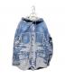 DIESEL（ディーゼル）の古着「D-DEWNYS-HOOD-S」｜ブルー×ホワイト