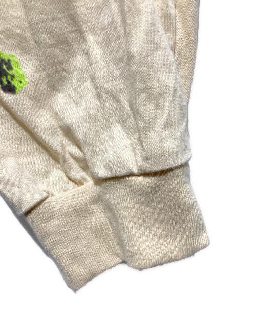 DIESEL（ディーゼル）DIESEL (ディーゼル) T-BOXT-LS-SLITS-R5 カットソー ベージュ×グレー サイズ:ＸＳの古着・服飾アイテム