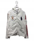 POLO RALPH LAURENポロ・ラルフローレン）の古着「フーデッドジャケット」｜ホワイト