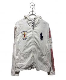 POLO RALPH LAUREN（ポロ・ラルフローレン）の古着「フーデッドジャケット」｜ホワイト