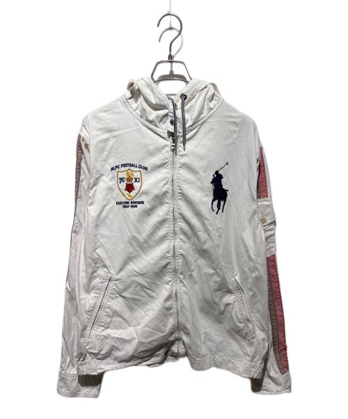 POLO RALPH LAUREN（ポロ・ラルフローレン）POLO RALPH LAUREN (ポロ・ラルフローレン) フーデッドジャケット ホワイト サイズ:Ｍの古着・服飾アイテム