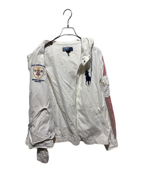 POLO RALPH LAUREN（ポロ・ラルフローレン）POLO RALPH LAUREN (ポロ・ラルフローレン) フーデッドジャケット ホワイト サイズ:Ｍの古着・服飾アイテム