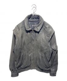 wilsons leather（ウィルソンズレザー）の古着「ライナー付きレザージャケット」｜ブラック