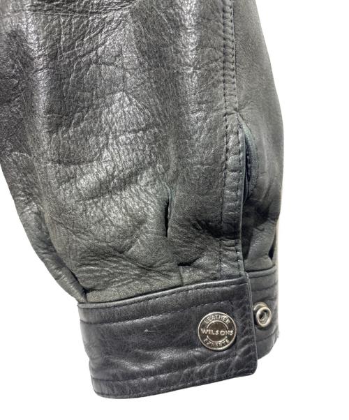 wilsons leather（ウィルソンズレザー）wilsons leather (ウィルソンズレザー) ライナー付きレザージャケット ブラック サイズ:Ｌの古着・服飾アイテム