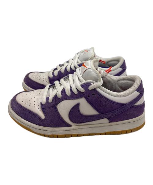 NIKE SB（ナイキエスビー）NIKE SB (ナイキエスビー) Nike SB Dunk Low Pro ISO Orange Label/ローカットスニーカー パープル×ホワイト サイズ:25.5の古着・服飾アイテム
