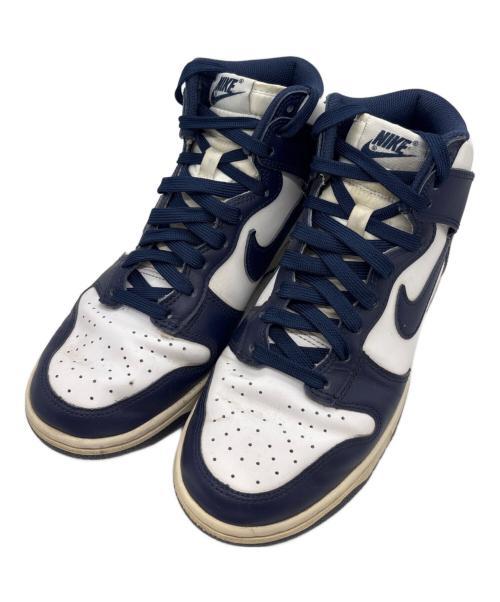 NIKE（ナイキ）NIKE (ナイキ) Nike Dunk High /ハイカットスニーカー ネイビー×ホワイト サイズ:25.5の古着・服飾アイテム