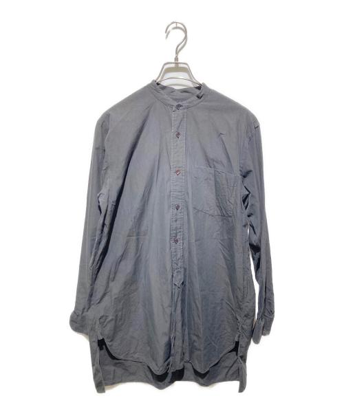 COMOLI（コモリ）COMOLI (コモリ) 19SS コットン バンドカラーシャツ グレー サイズ:1の古着・服飾アイテム
