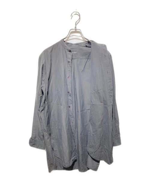 COMOLI（コモリ）COMOLI (コモリ) 19SS コットン バンドカラーシャツ グレー サイズ:1の古着・服飾アイテム