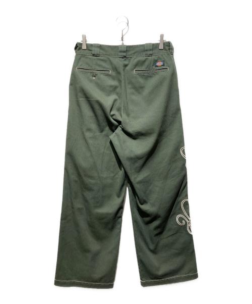 Dickies（ディッキーズ）Dickies (ディッキーズ) BLESSU (ブレスユー) BU BAGGY TROUSERS/ワークパンツ カーキ サイズ:Mの古着・服飾アイテム