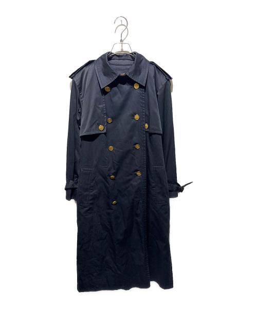 Yves Saint Laurent（イヴサンローラン）Yves Saint Laurent (イヴサンローラン) 金釦ライナー付きトレンチコート ネイビー サイズ:Ｍの古着・服飾アイテム