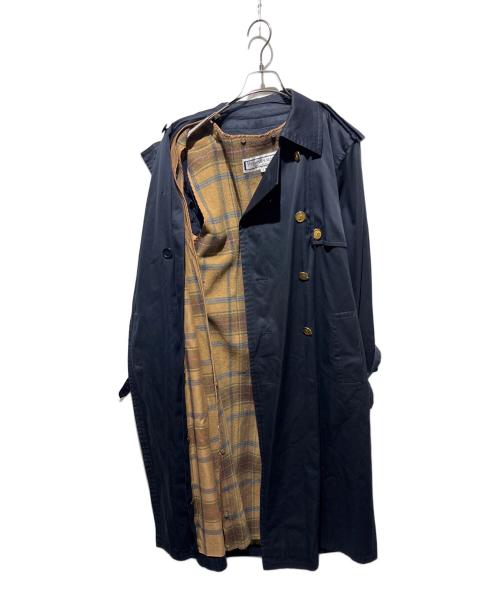 Yves Saint Laurent（イヴサンローラン）Yves Saint Laurent (イヴサンローラン) 金釦ライナー付きトレンチコート ネイビー サイズ:Ｍの古着・服飾アイテム