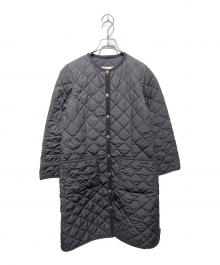Traditional Weatherwear（トラディショナルウェザーウェア）の古着「ノーカラーキルティングコート」｜ブラック