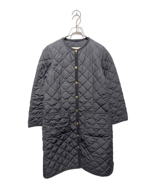 Traditional Weatherwear（トラディショナルウェザーウェア）Traditional Weatherwear (トラディショナルウェザーウェア) ノーカラーキルティングコート ブラック サイズ:32の古着・服飾アイテム