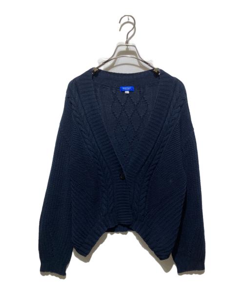 BLUE LABEL CRESTBRIDGE（ブルーレーベルクレストブリッジ）BLUE LABEL CRESTBRIDGE (ブルーレーベルクレストブリッジ) 厚手カーディガン ネイビー サイズ:38の古着・服飾アイテム