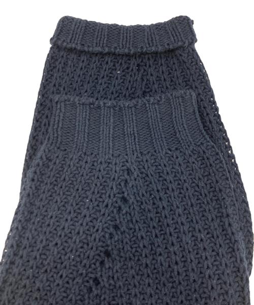 BLUE LABEL CRESTBRIDGE（ブルーレーベルクレストブリッジ）BLUE LABEL CRESTBRIDGE (ブルーレーベルクレストブリッジ) 厚手カーディガン ネイビー サイズ:38の古着・服飾アイテム