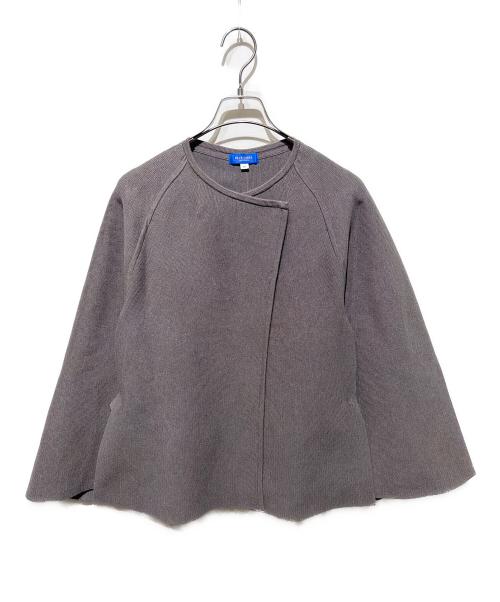 BLUE LABEL CRESTBRIDGE（ブルーレーベルクレストブリッジ）BLUE LABEL CRESTBRIDGE (ブルーレーベルクレストブリッジ) ニットミラノリブケープ グレー サイズ:38の古着・服飾アイテム