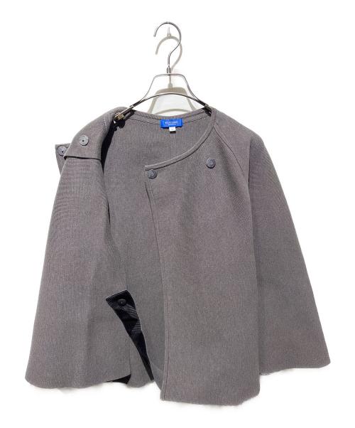 BLUE LABEL CRESTBRIDGE（ブルーレーベルクレストブリッジ）BLUE LABEL CRESTBRIDGE (ブルーレーベルクレストブリッジ) ニットミラノリブケープ グレー サイズ:38の古着・服飾アイテム