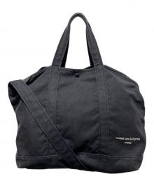 COMME des GARCONS HOMME（コムデギャルソン オム）の古着「コットンキャンバス 製品洗いトートバッグ」｜ブラック